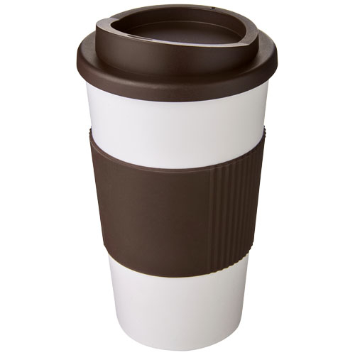 Gobelet isolant personnalisable 350ml Americano® Blanc et Marron